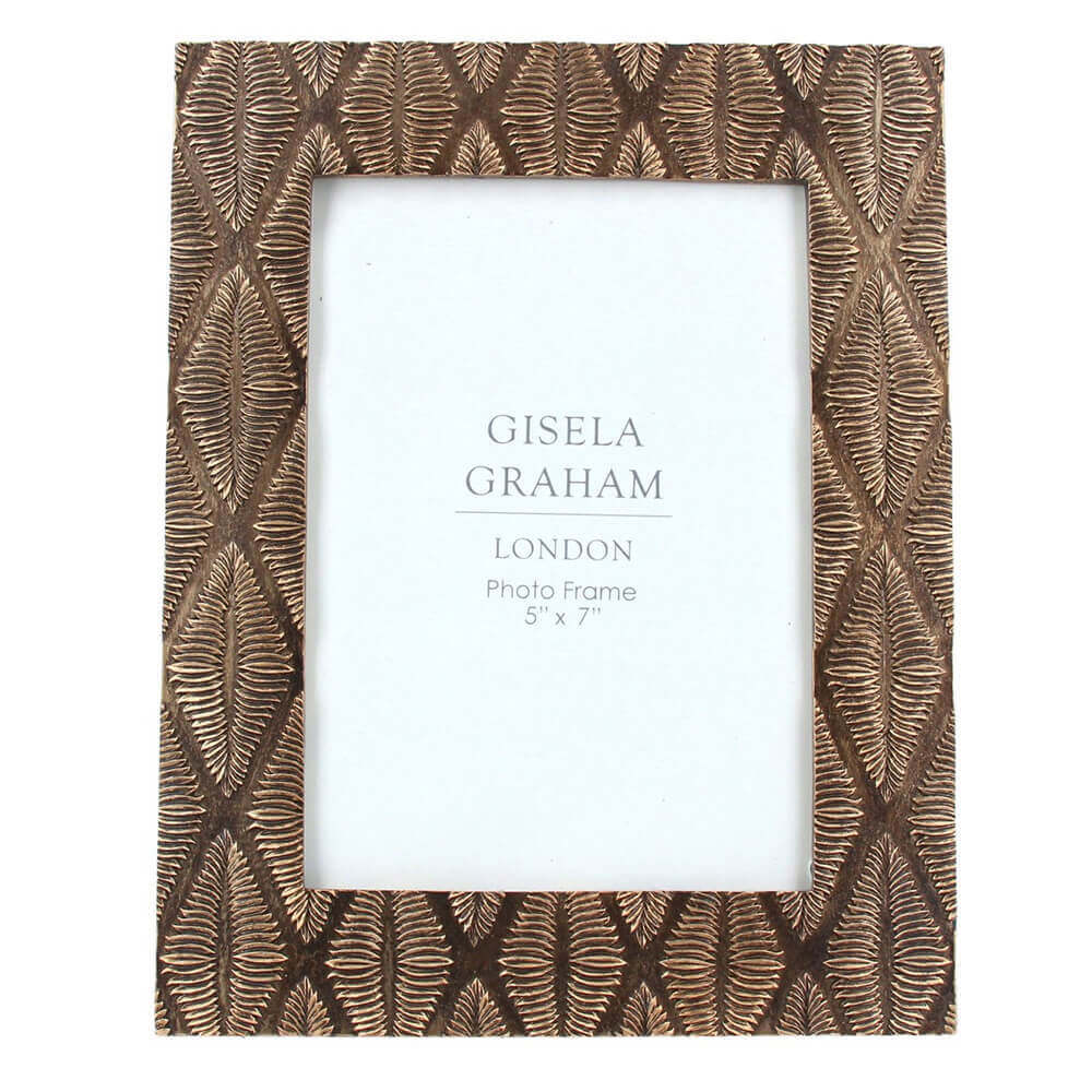 Gisela Graham Resin Photo Frame Bronze Diamond